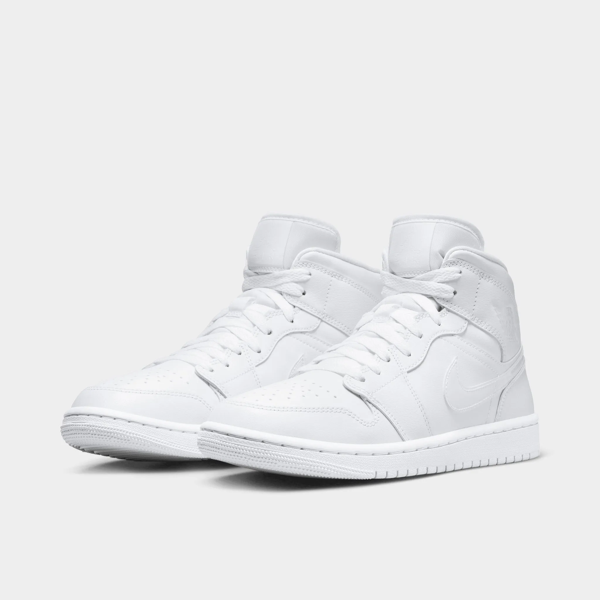 Jordan Women's 1 Mid White / White - White sold by JD Sports product image thumbnail 2