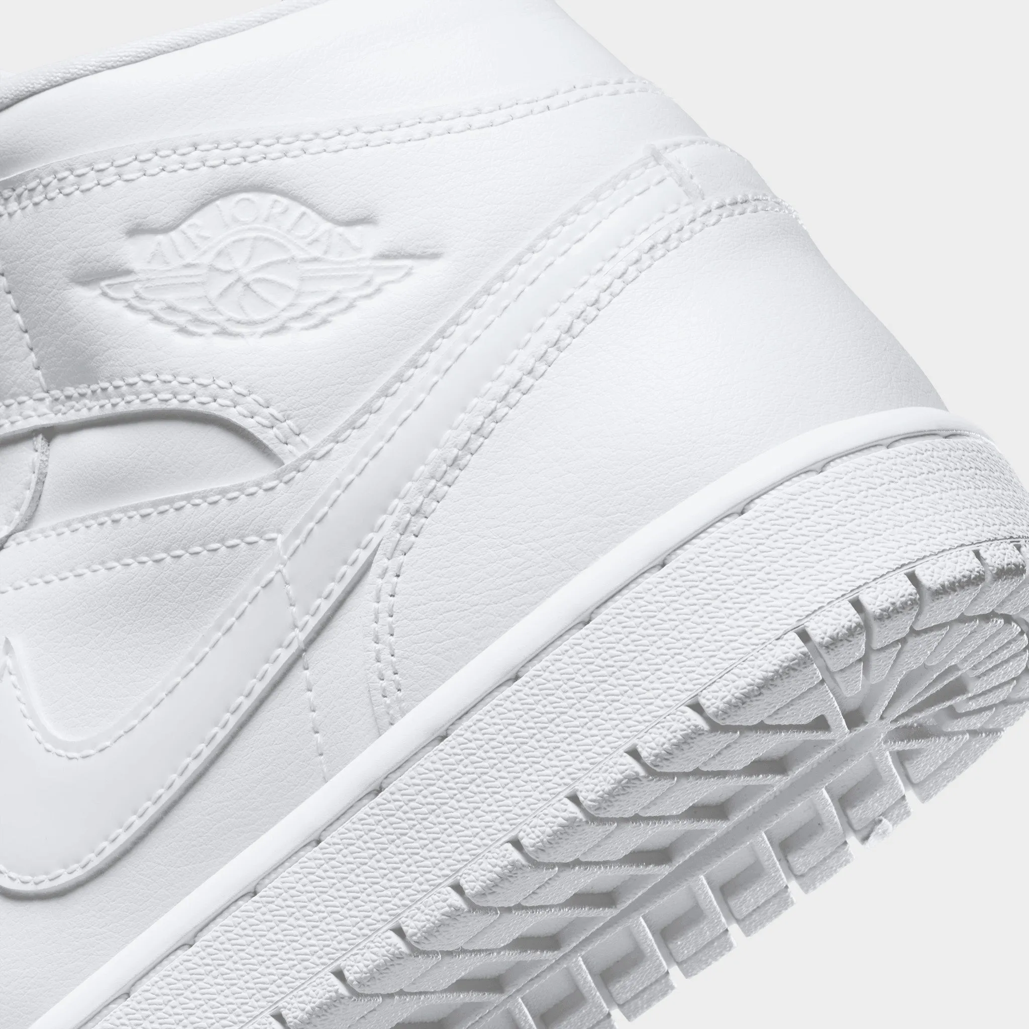 Jordan Women's 1 Mid White / White - White sold by JD Sports product image thumbnail 3