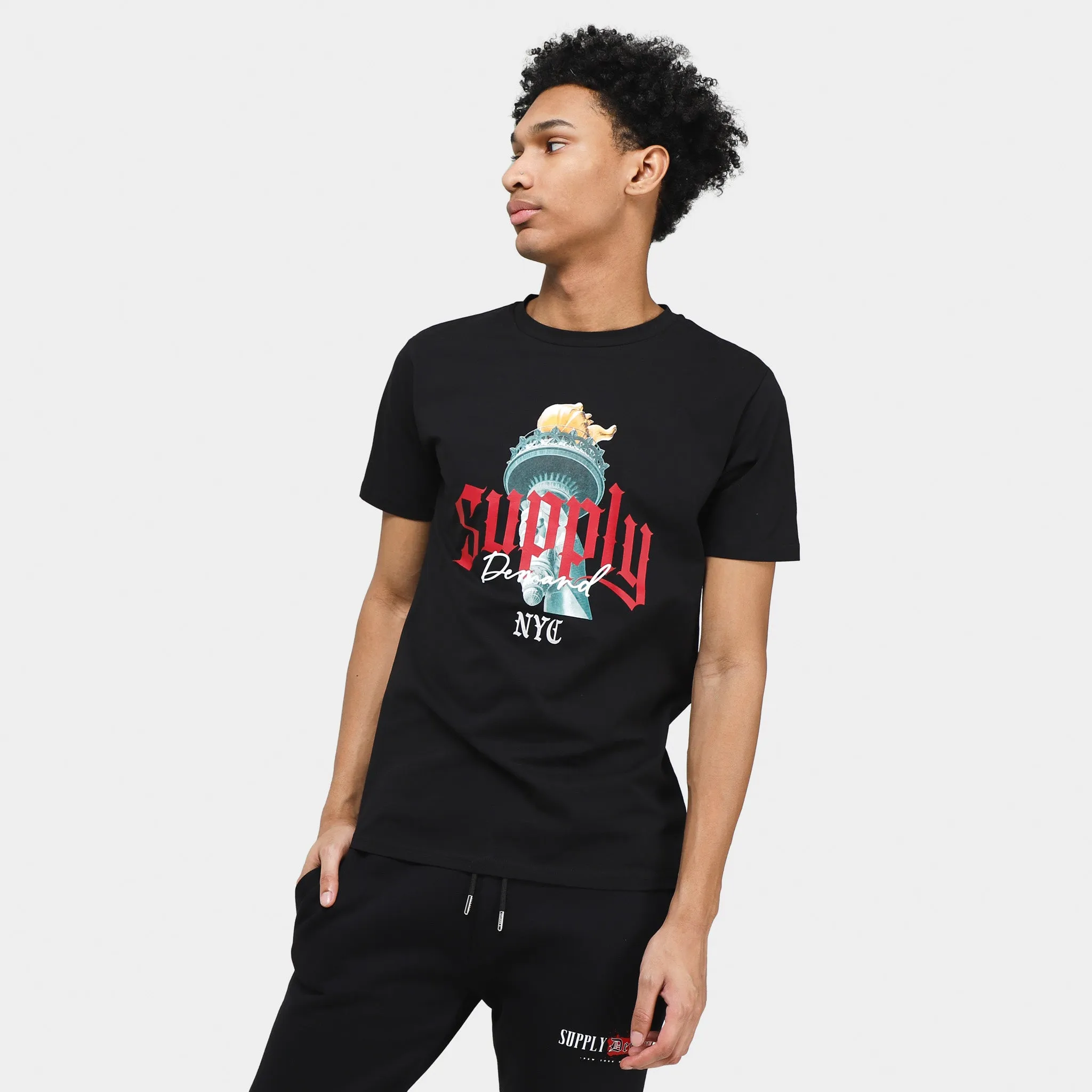 Supply & Demand Torch T-Shirt / Black sold by JD Sports
