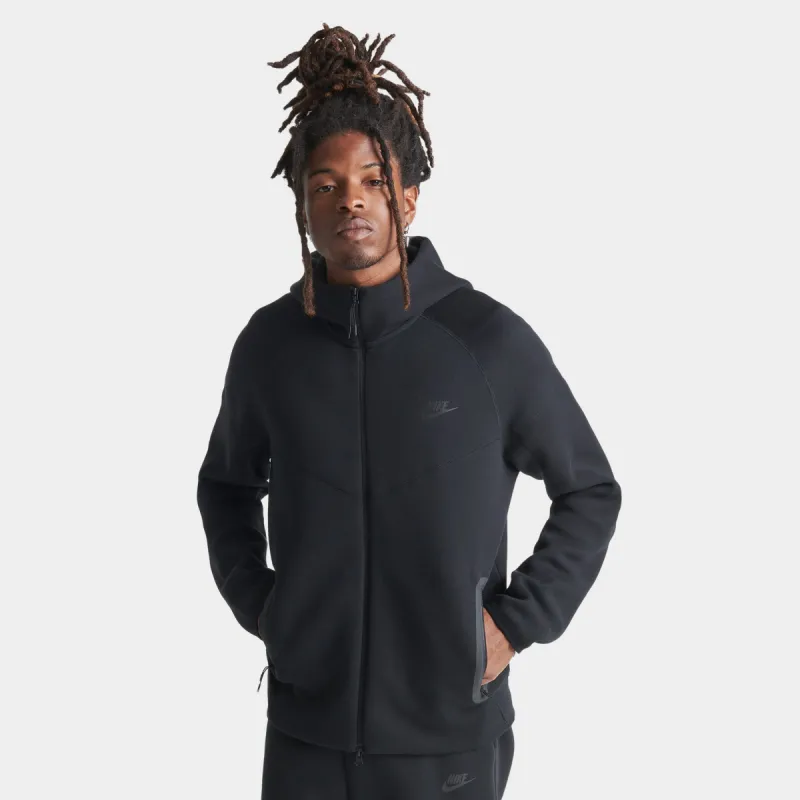 Nike Sportswear Tech Fleece Windrunner Full Zip Hoodie Black / Black sold by JD Sports