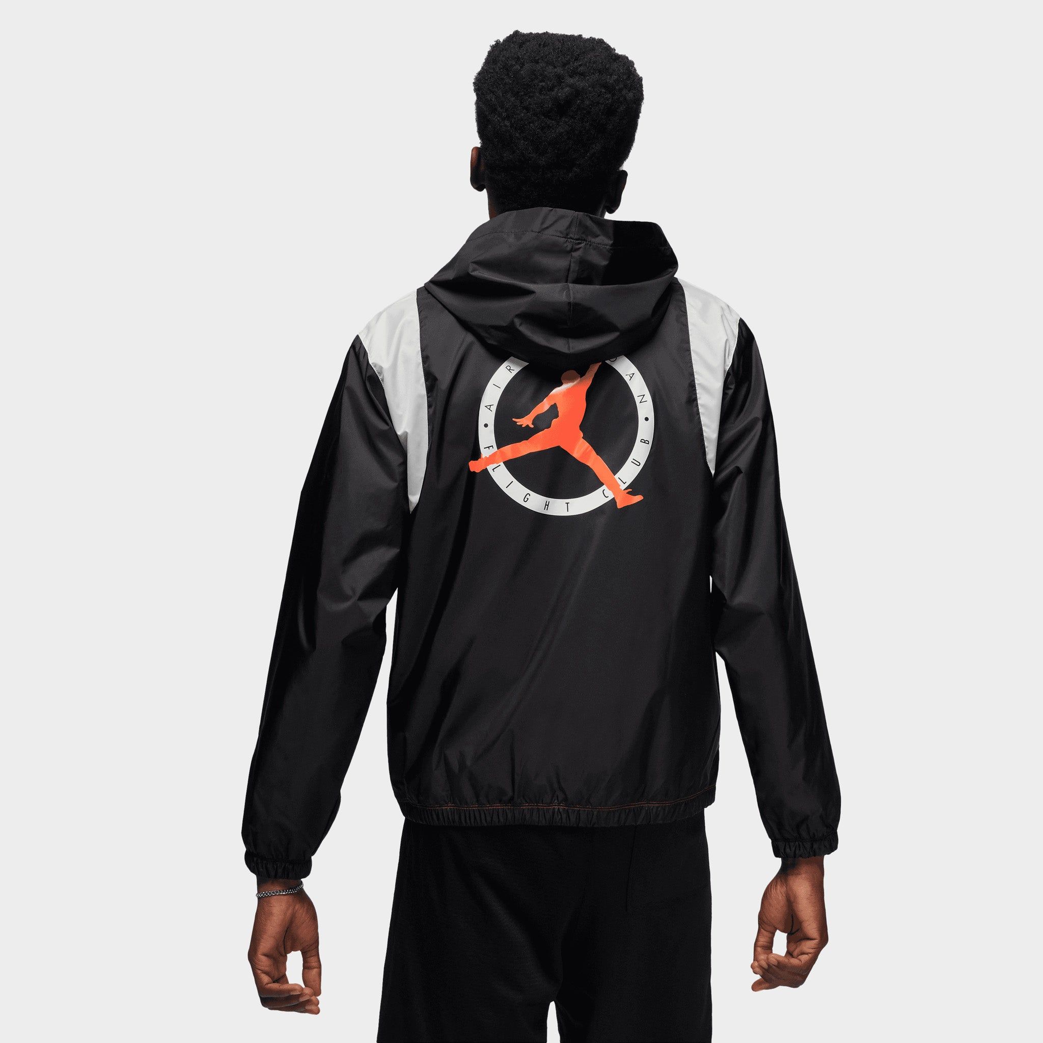 Jordan Flight MVP Hooded Pullover Jacket Black / Rush Orange - Phantom sold by JD Sports product image thumbnail 2