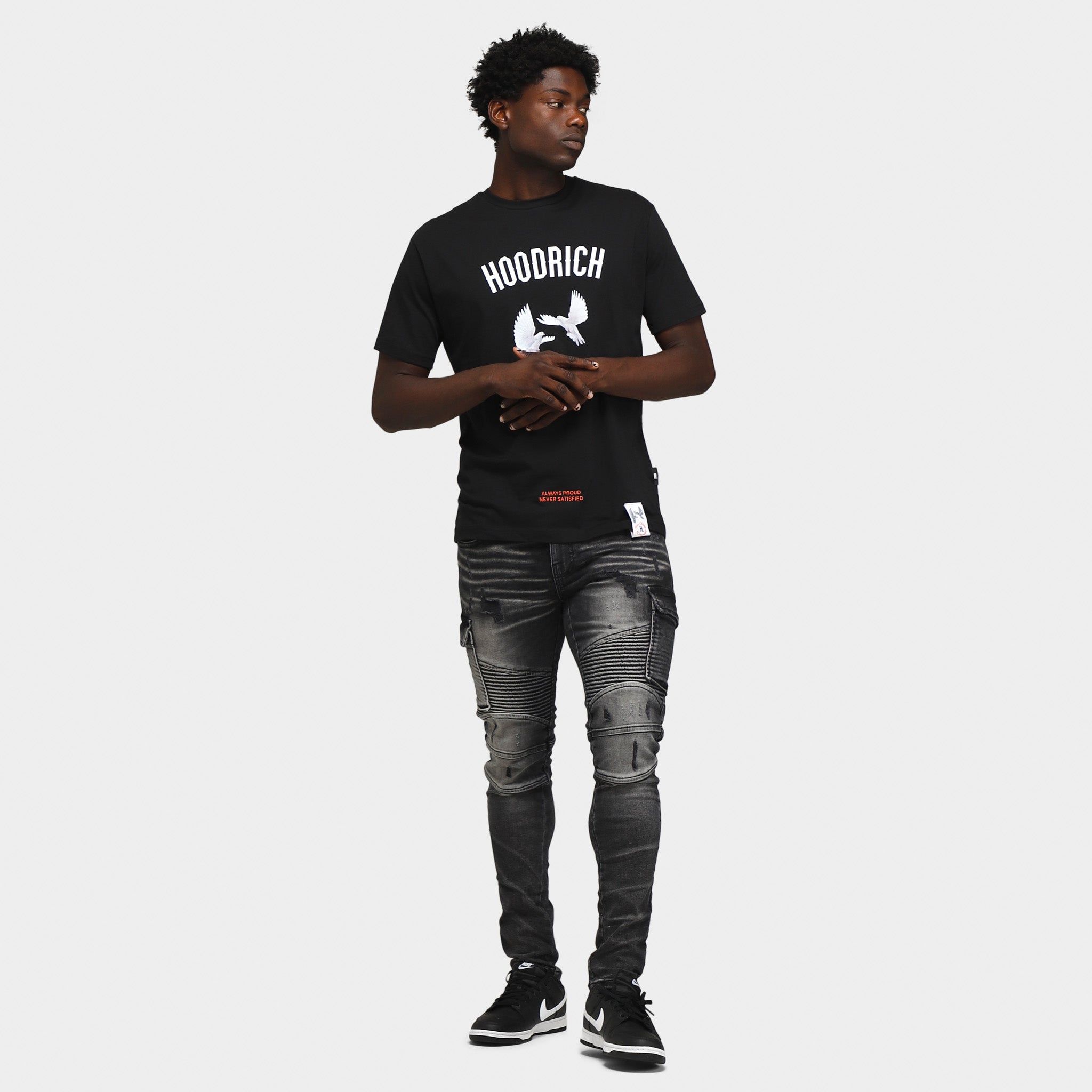 Hoodrich OG Take Flight V2 T-shirt Black / White - Flame sold by JD Sports product image thumbnail 5