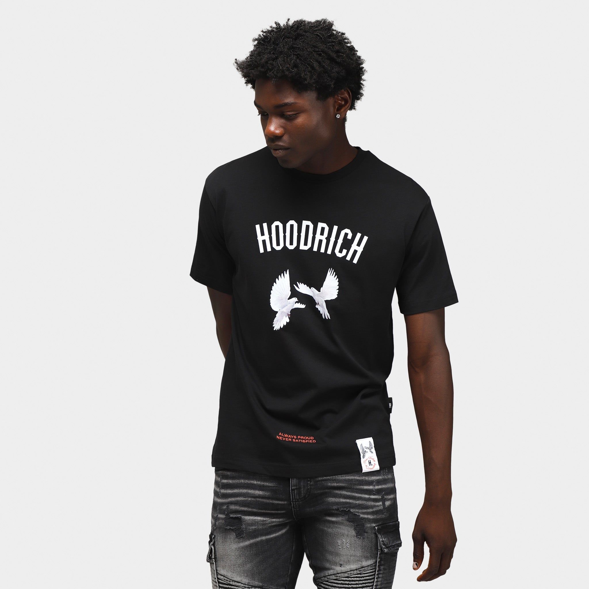 Hoodrich OG Take Flight V2 T-shirt Black / White - Flame sold by JD Sports