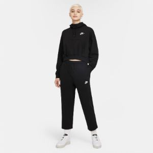 Nike Sportswear Women's Essential Fleece Pullover Hoodie Black / White sold by JD Sports