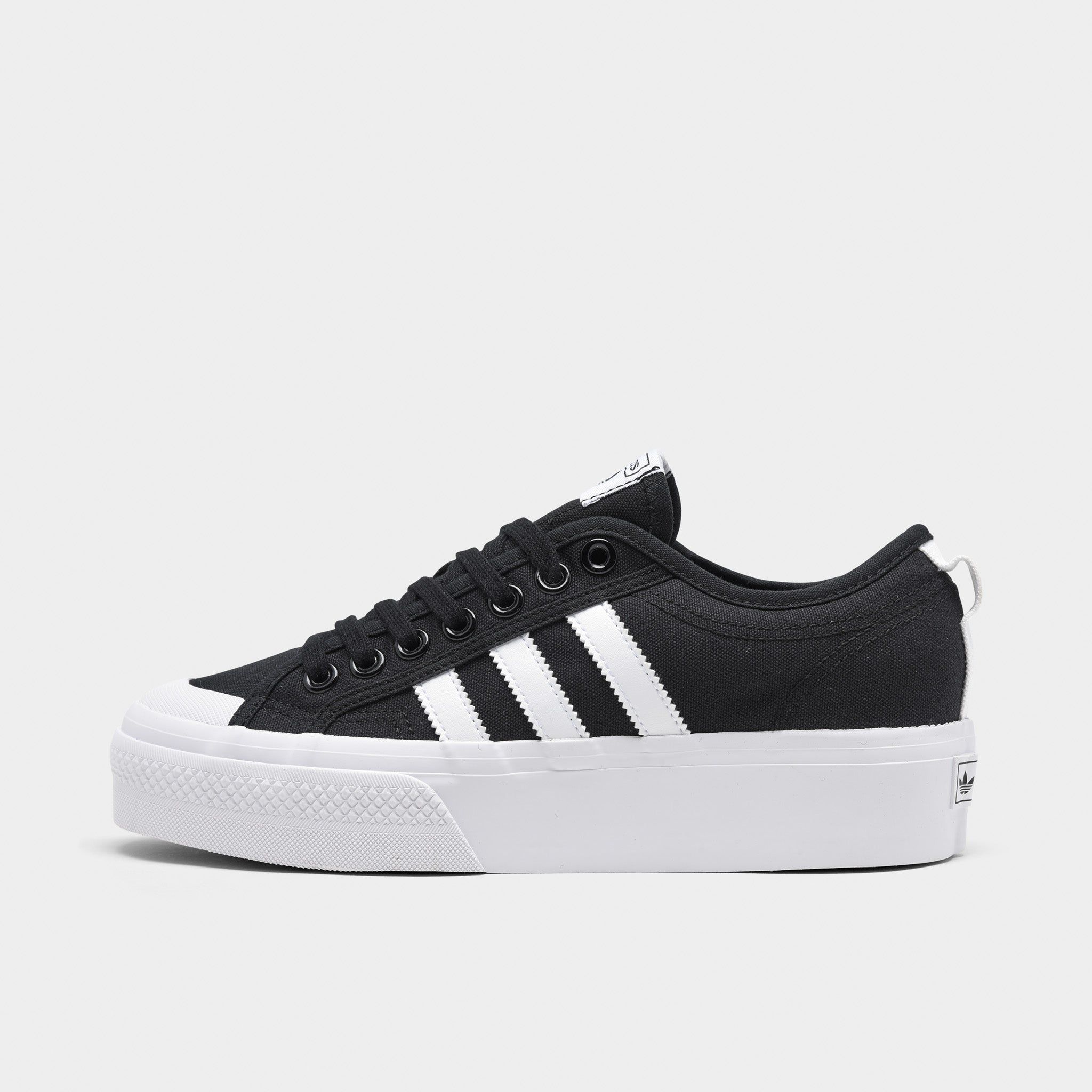 adidas Originals Women's Nizza Platform Core Black / Cloud White / Cloud White sold by JD Sports