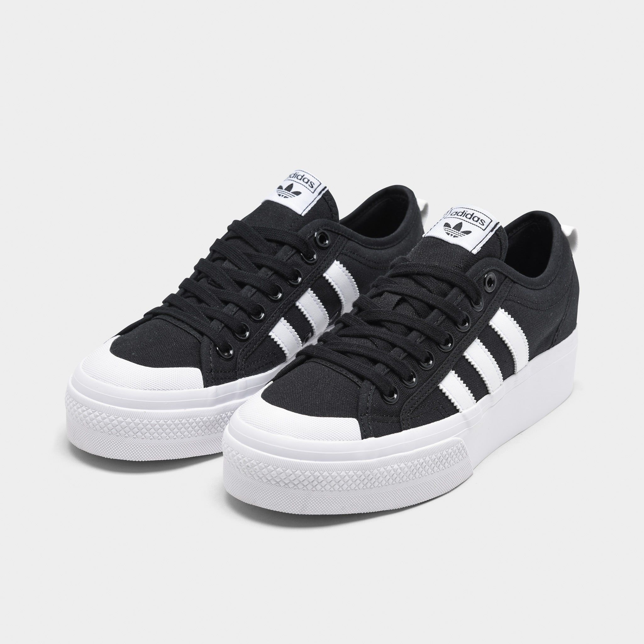 adidas Originals Women's Nizza Platform Core Black / Cloud White / Cloud White sold by JD Sports product image thumbnail 2