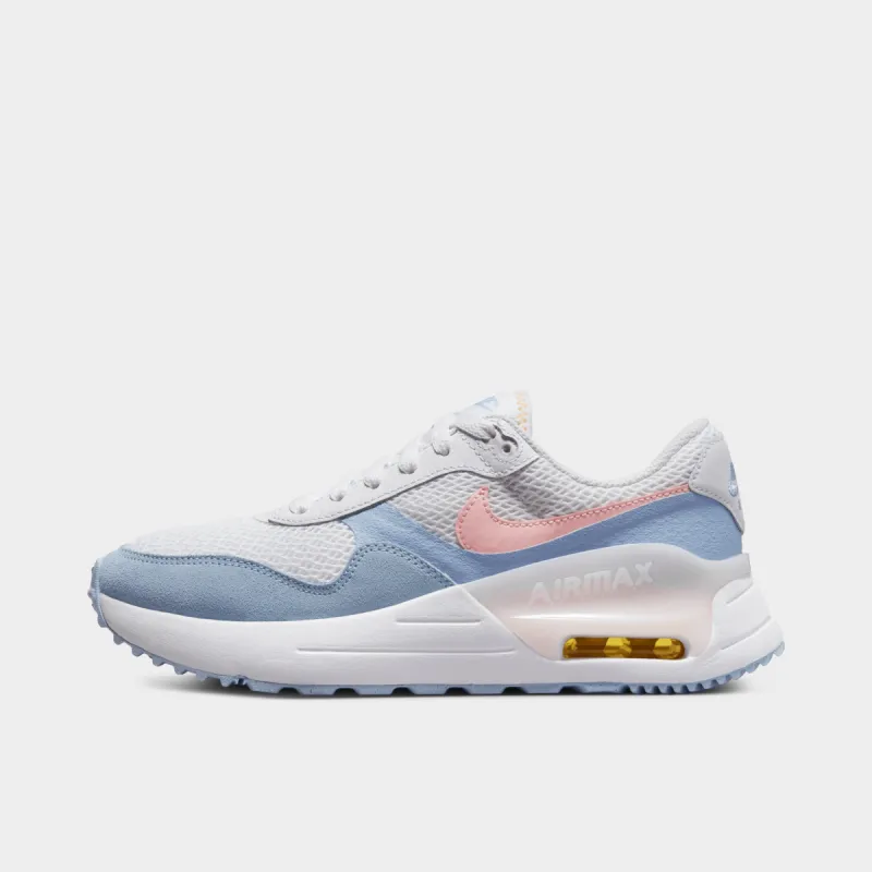 Nike Women's Air Max SYSTM White / Cobalt Bliss - Pearl Pink sold by JD Sports