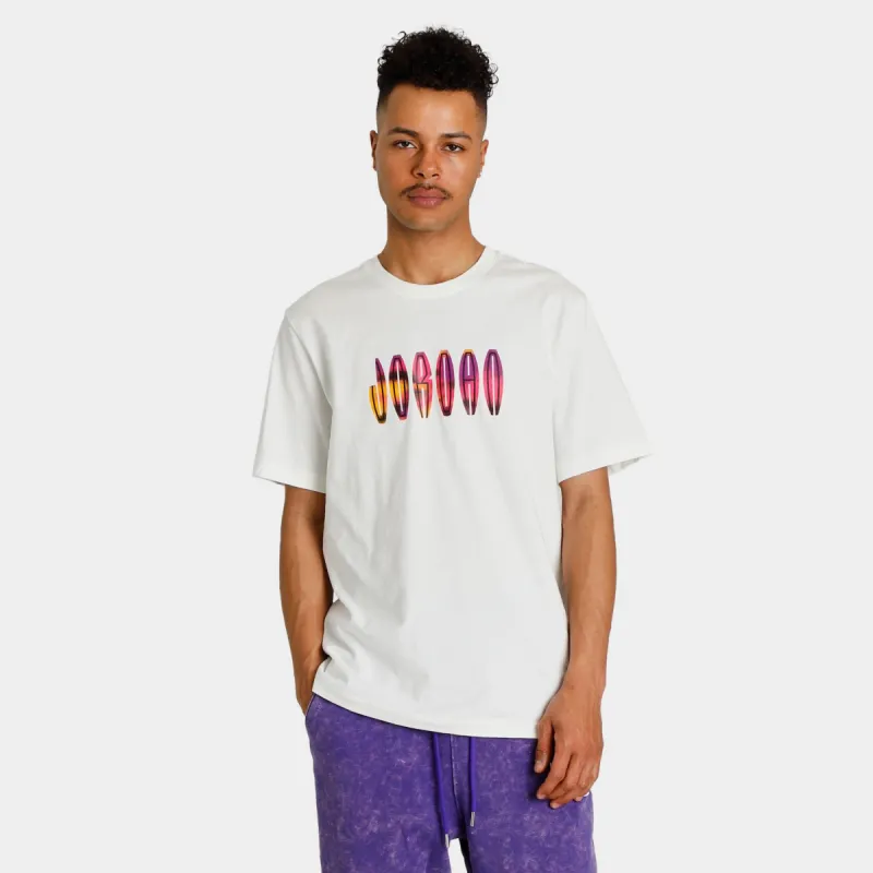 Jordan Flight Remix Wordmark Crew T-Shirt Sail / Taxi - Black sold by JD Sports