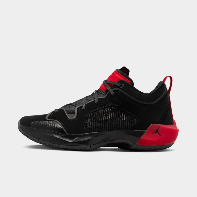 Jordan 37 Low Black / Metallic Gold - University Red sold by JD Sports