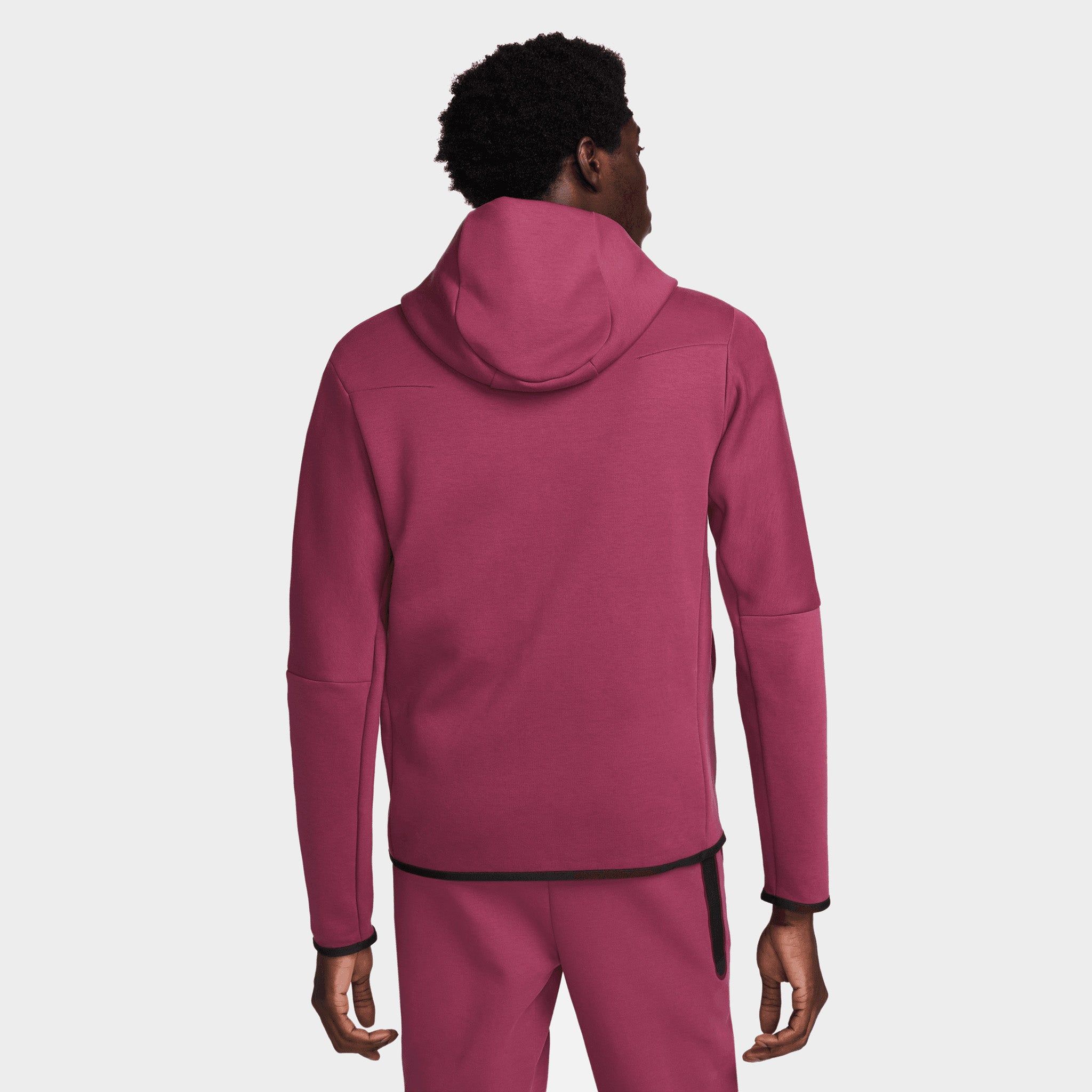 Nike Sportswear Tech Fleece Full Zip Hoodie Rosewood / Black sold by JD Sports product image thumbnail 2