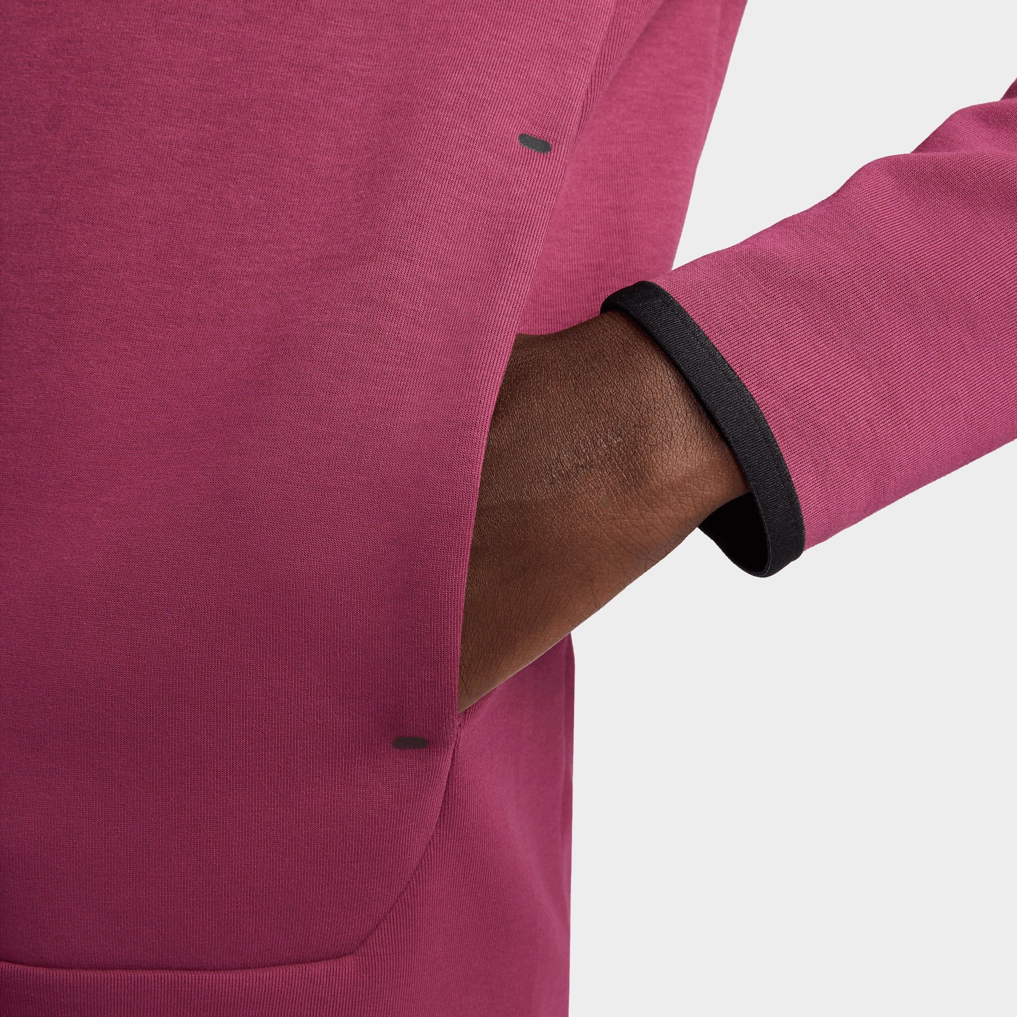Nike Sportswear Tech Fleece Full Zip Hoodie Rosewood / Black sold by JD Sports product image thumbnail 7