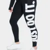 Nike Women's Sportswear Essential High-Waisted Leggings Black / White sold by JD Sports