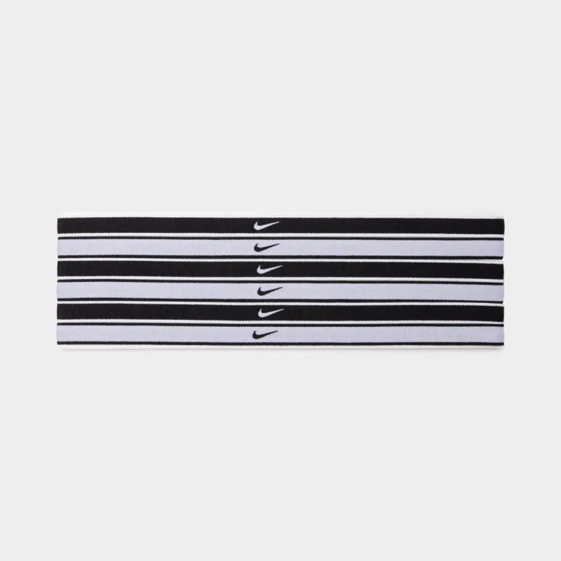 Nike Swoosh Sport Headbands (6 Pack) White / Black sold by JD Sports