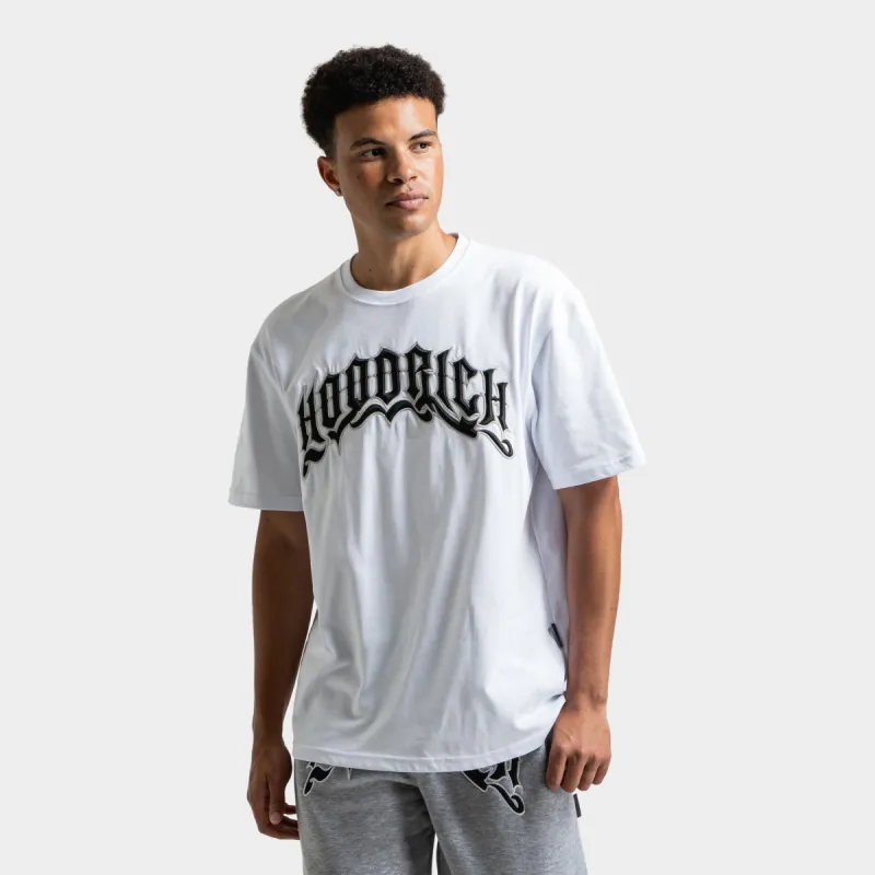 Hoodrich Ritual Embroidered T-Shirt Black / White sold by JD Sports