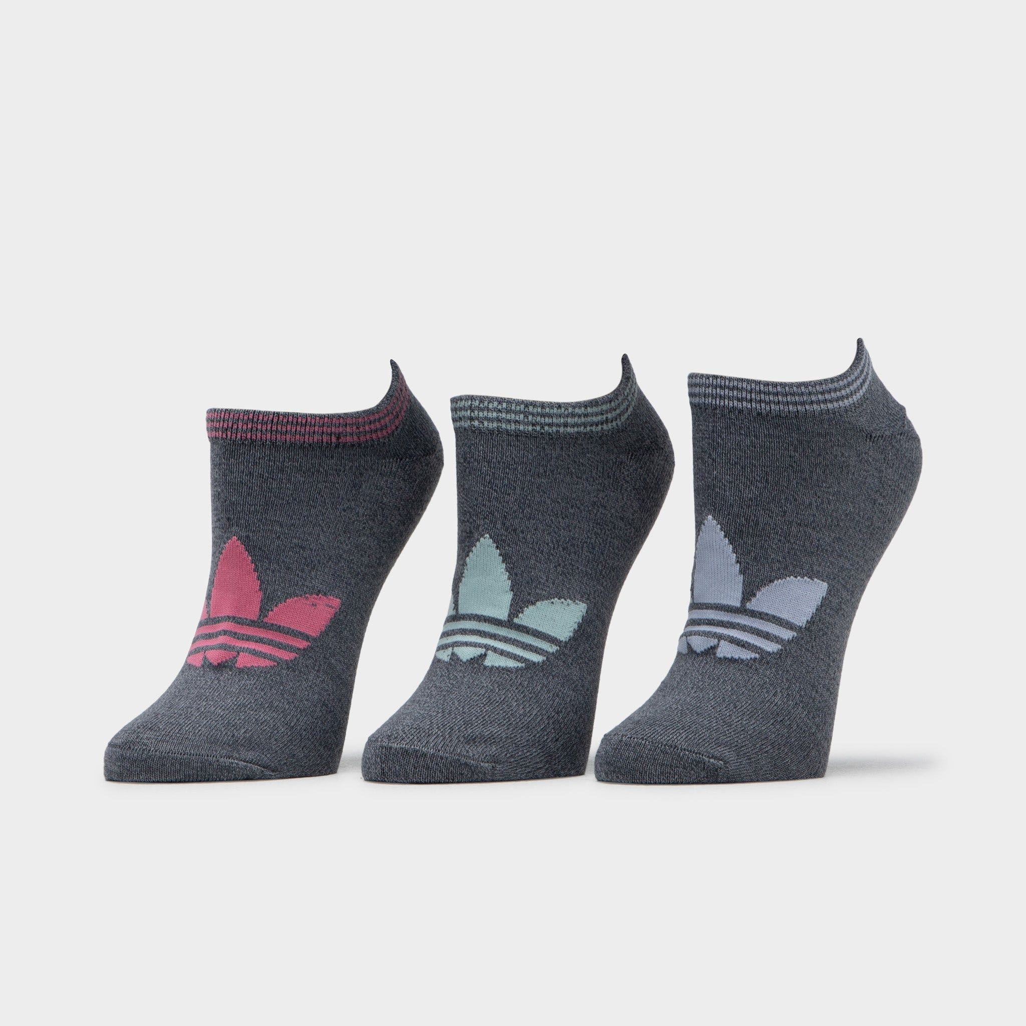 adidas Originals Women's Trefoil No Show Socks - 6 Pack Onix / Halo Mint - Black sold by JD Sports product image thumbnail 4