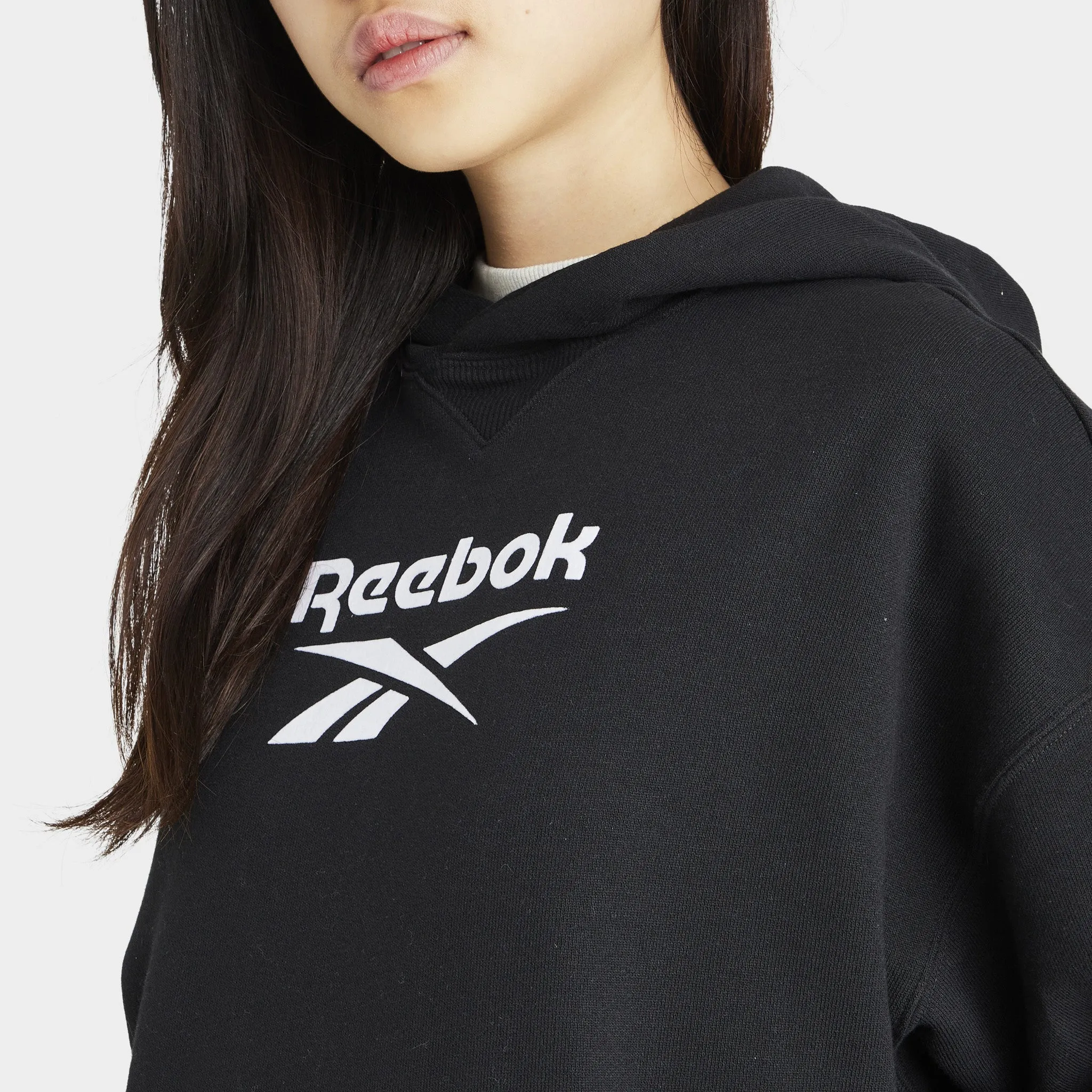 Reebok Women's Classic Big Logo French Terry Pullover Hoodie / Black sold by JD Sports product image thumbnail 4