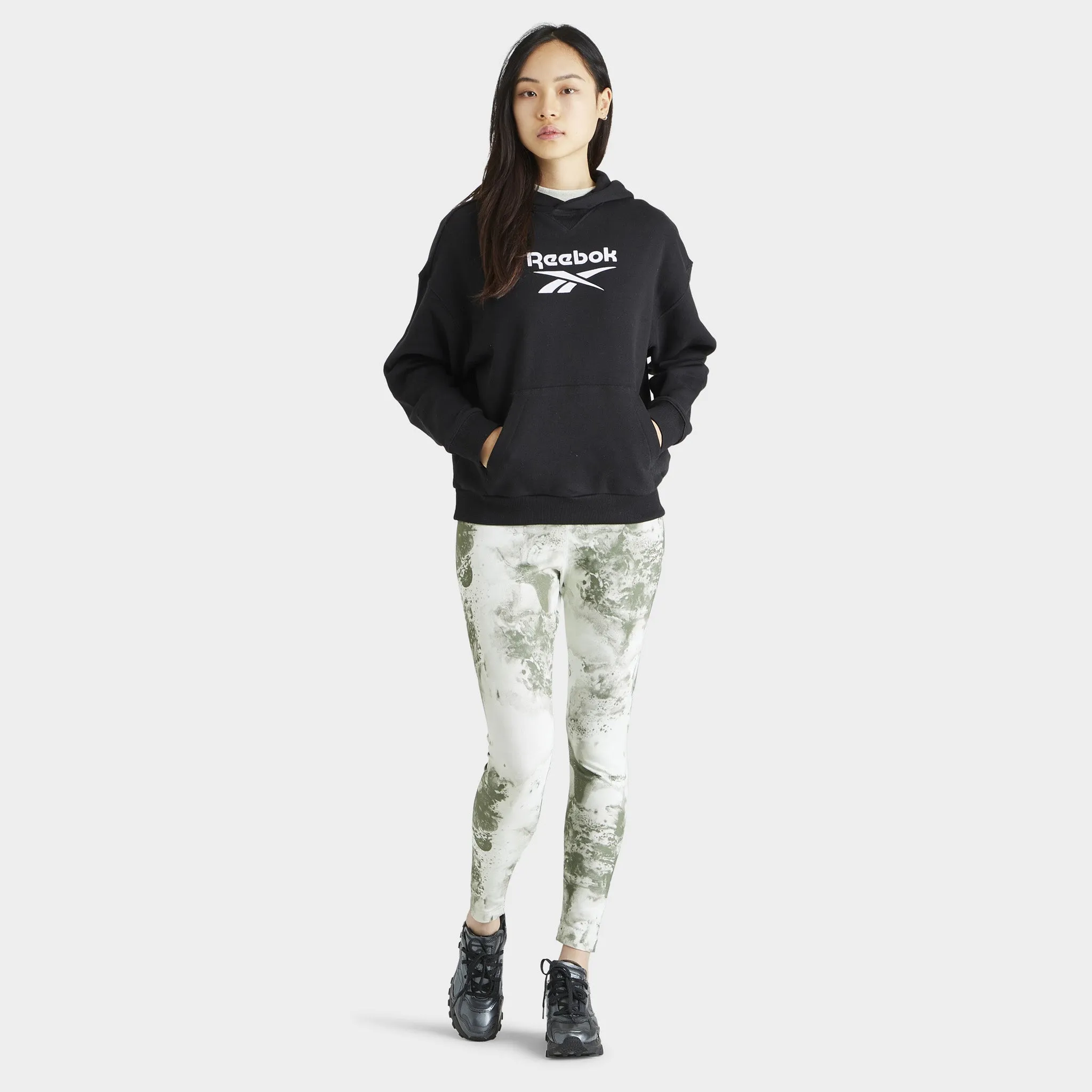 Reebok Women's Classic Big Logo French Terry Pullover Hoodie / Black sold by JD Sports product image thumbnail 5