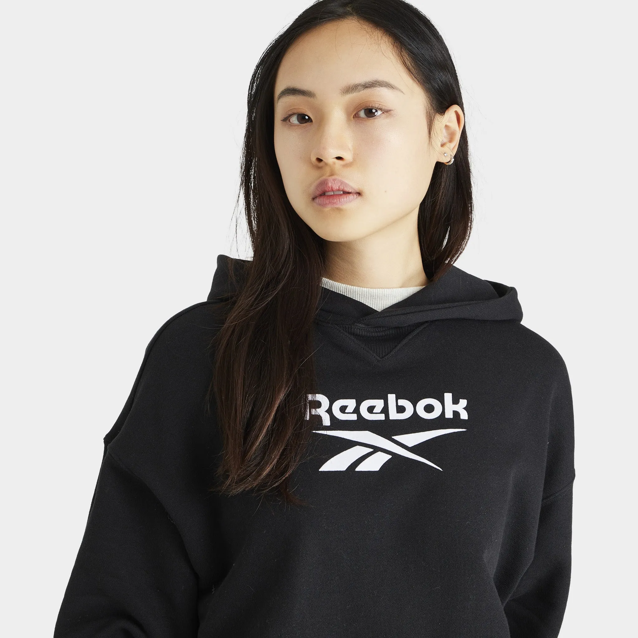 Reebok Women's Classic Big Logo French Terry Pullover Hoodie / Black sold by JD Sports product image thumbnail 3
