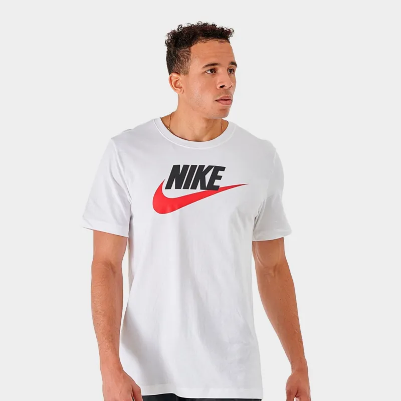 Nike Sportswear Icon Futura T-shirt White / Black - University Red sold by JD Sports