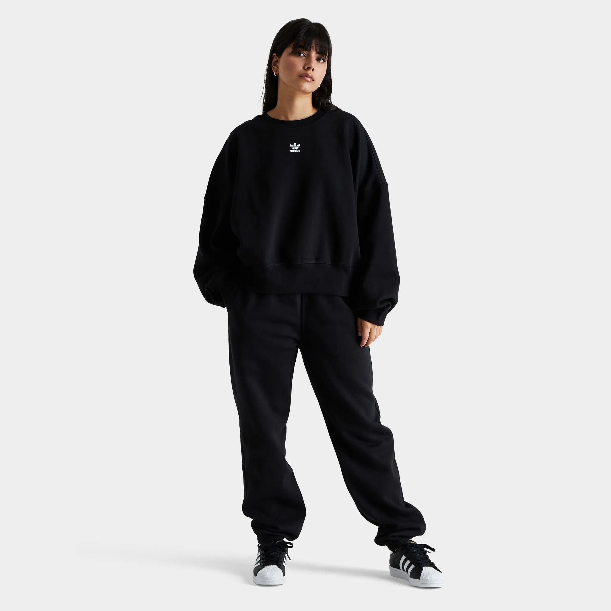 adidas Originals Women's Adicolor Essentials Fleece Sweatshirt / Black sold by JD Sports product image thumbnail 5