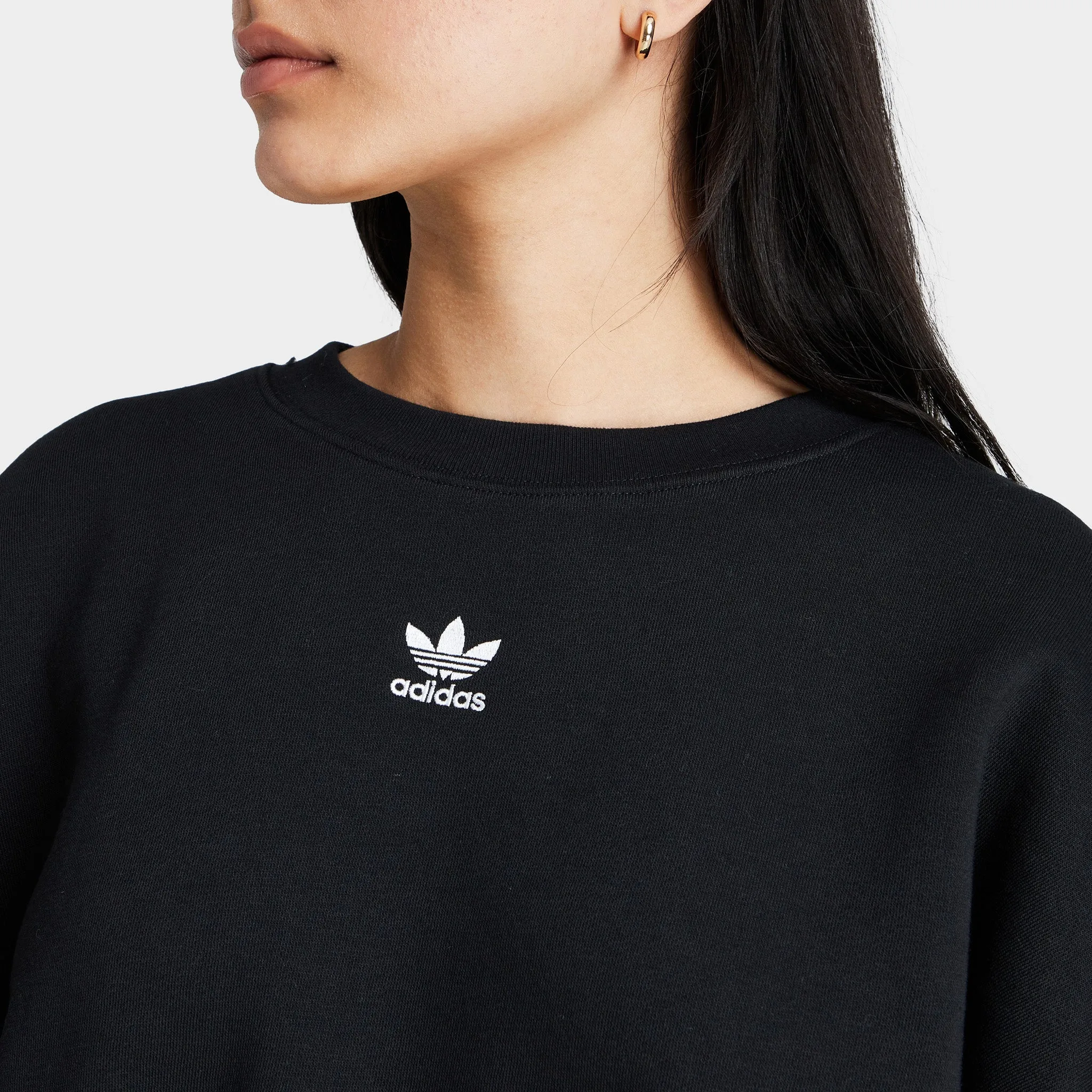 adidas Originals Women's Adicolor Essentials Fleece Sweatshirt / Black sold by JD Sports product image thumbnail 4