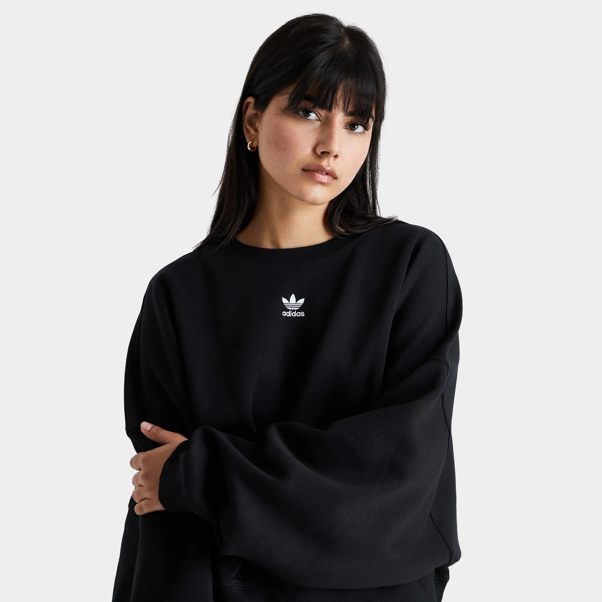 adidas Originals Women's Adicolor Essentials Fleece Sweatshirt / Black sold by JD Sports product image thumbnail 2