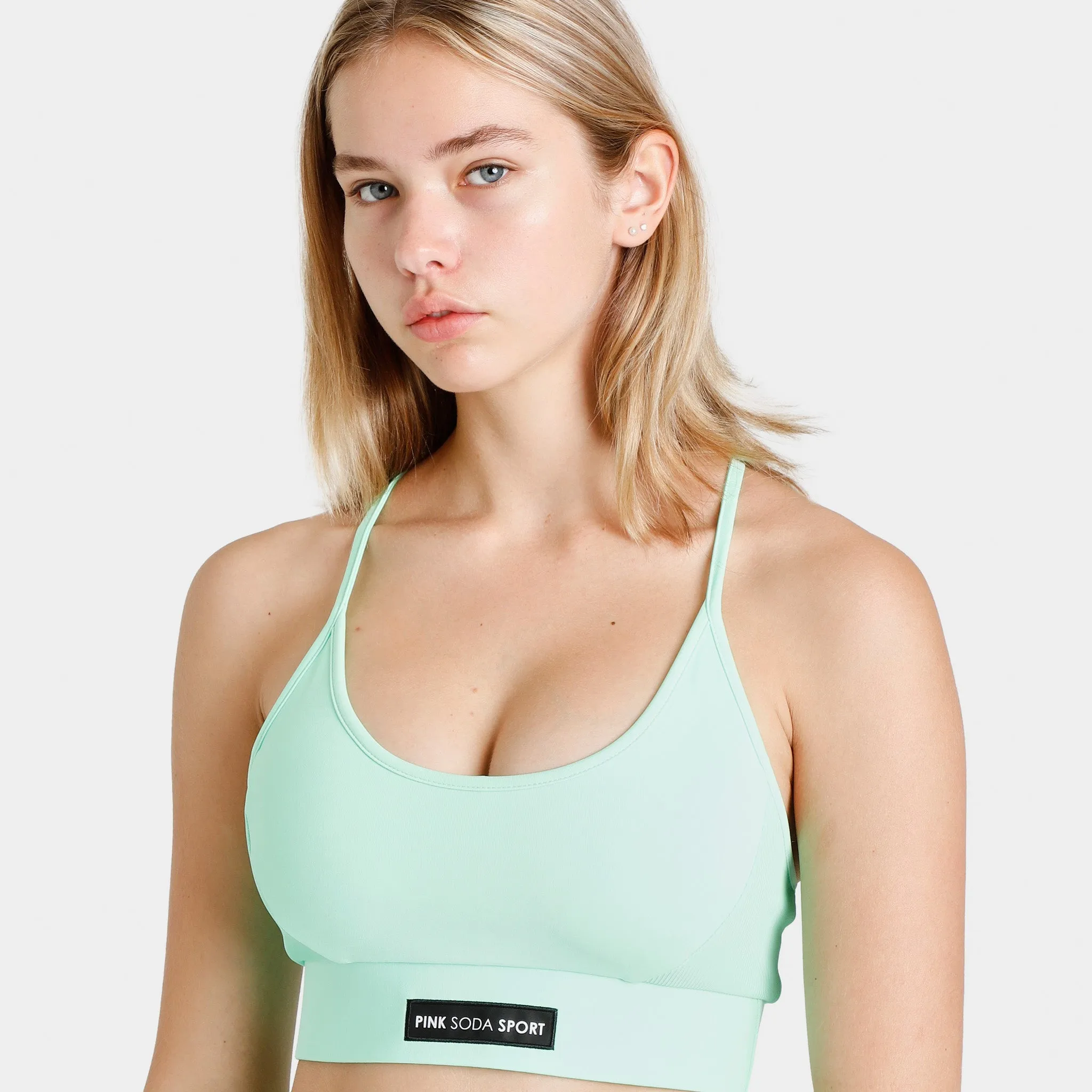 Pink Soda Women’s Rib Insert Bra / Ice Green sold by JD Sports product image thumbnail 2