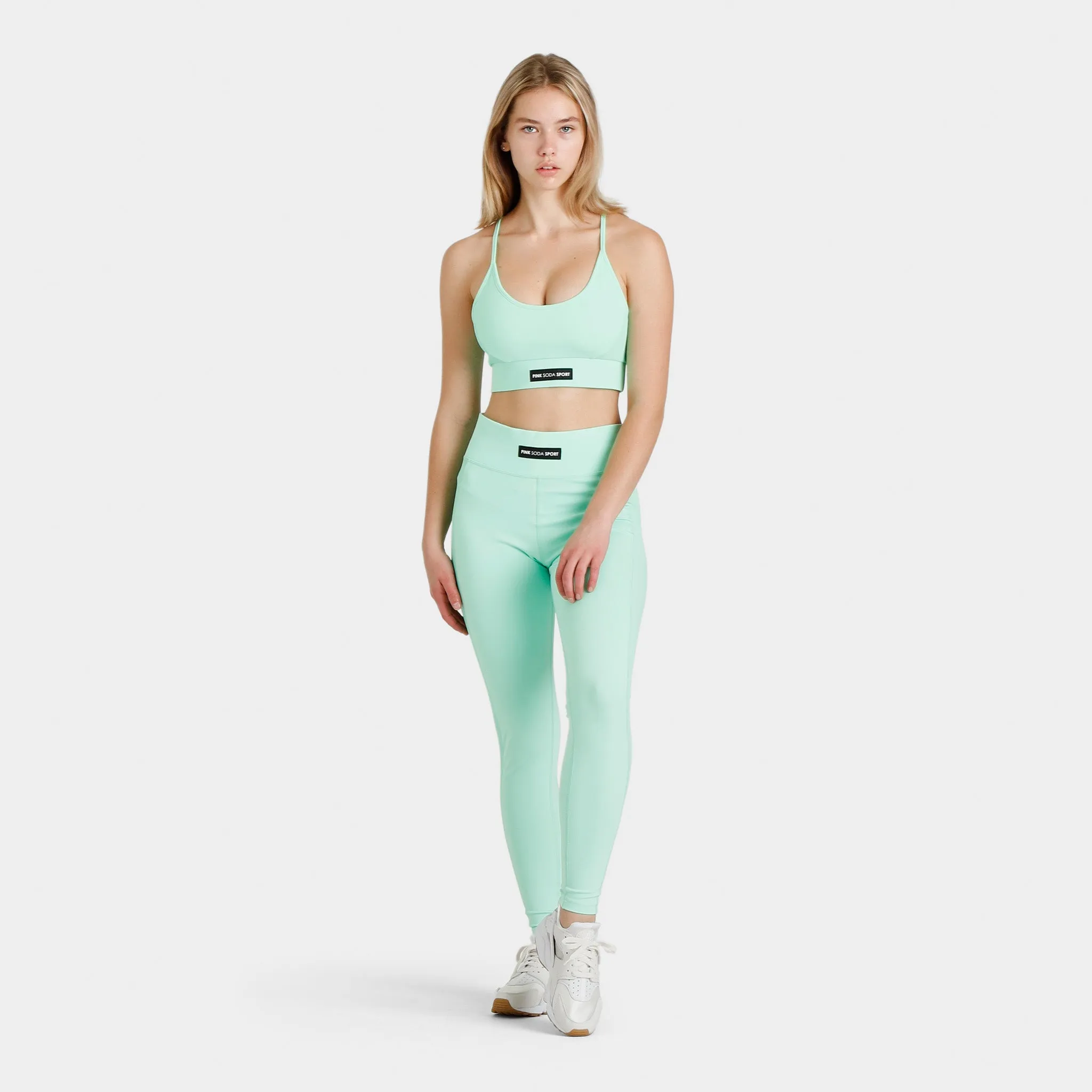 Pink Soda Women’s Rib Insert Bra / Ice Green sold by JD Sports product image thumbnail 4