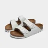 Birkenstock Women's Arizona Soft Footbed / White Leather sold by JD Sports