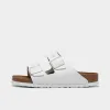 Birkenstock Women's Arizona Soft Footbed / White Leather sold by JD Sports