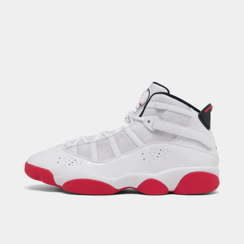 Jordan 6 Rings White / University Red - Black sold by JD Sports