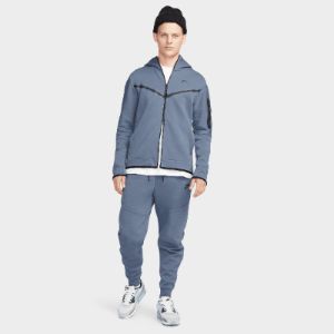 Nike Sportswear Tech Fleece Full-Zip Hoodie Diffused Blue / Black sold by JD Sports