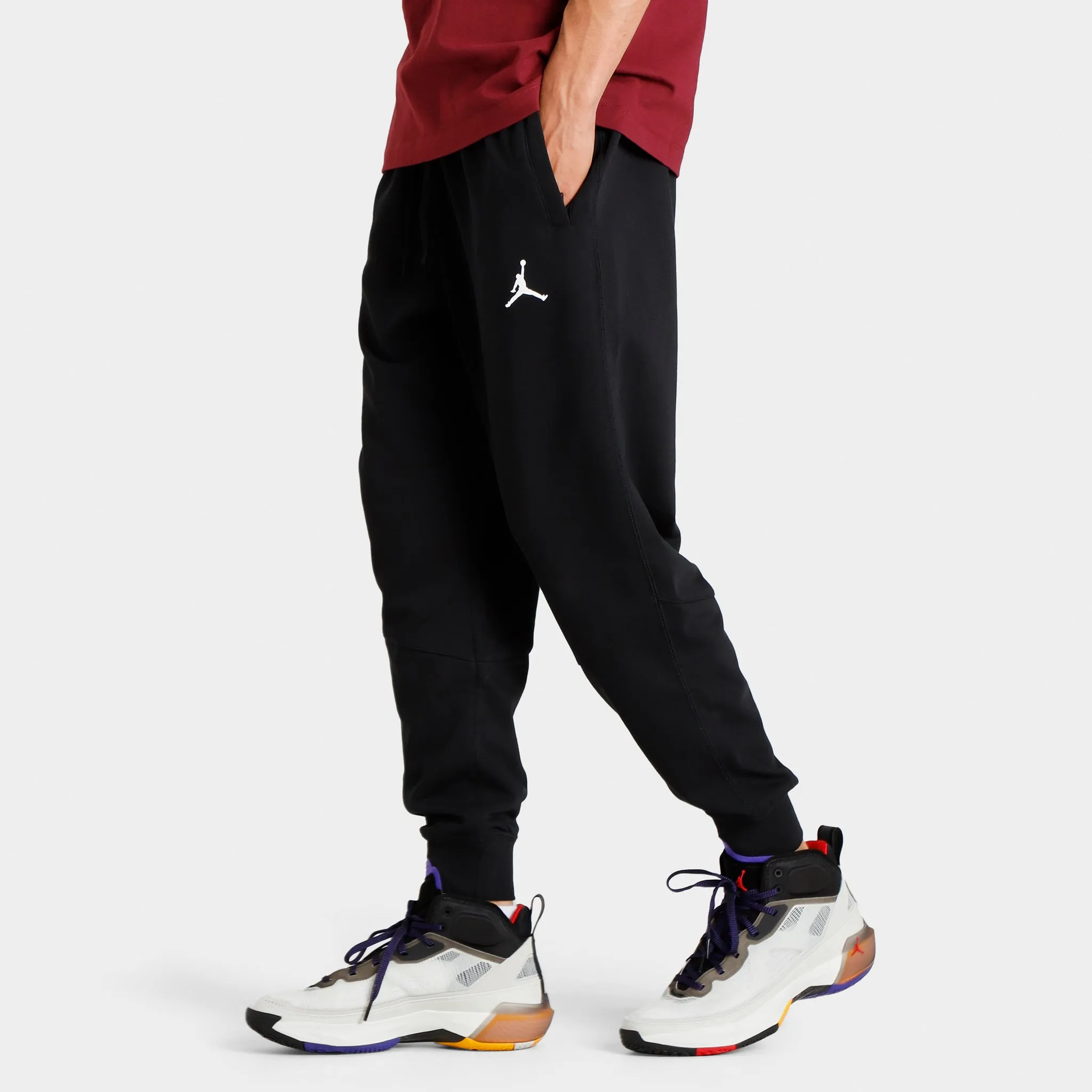 Jordan Dri-FIT Sport Crossover Fleece Pants Black / White sold by JD Sports product image thumbnail 3