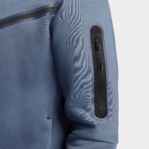 Nike Sportswear Tech Fleece Full-Zip Hoodie Diffused Blue / Black sold by JD Sports