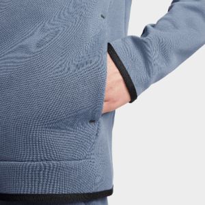 Nike Sportswear Tech Fleece Full-Zip Hoodie Diffused Blue / Black sold by JD Sports