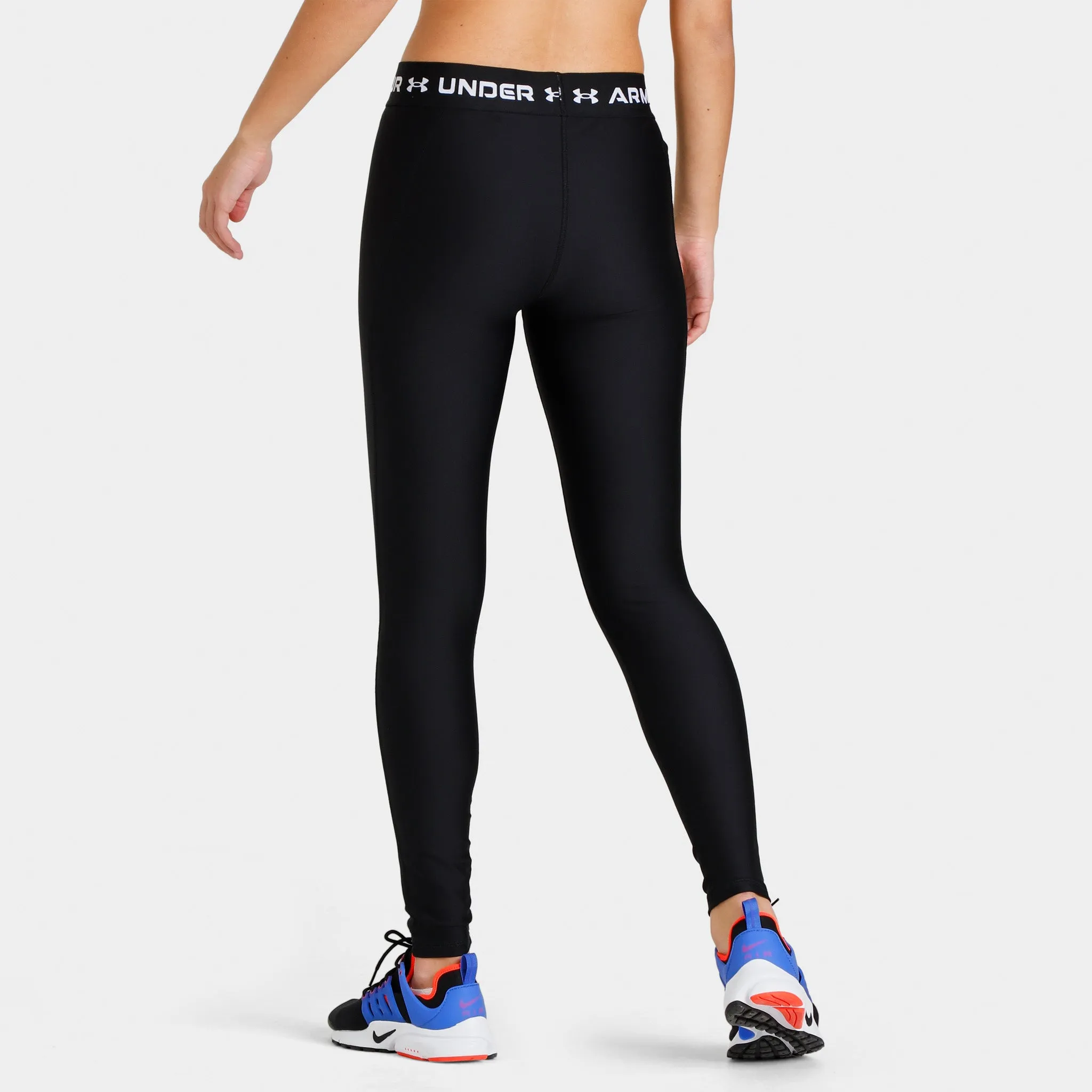 Under Armour Women’s HeatGear Branded Tights Black / White sold by JD Sports product image thumbnail 3