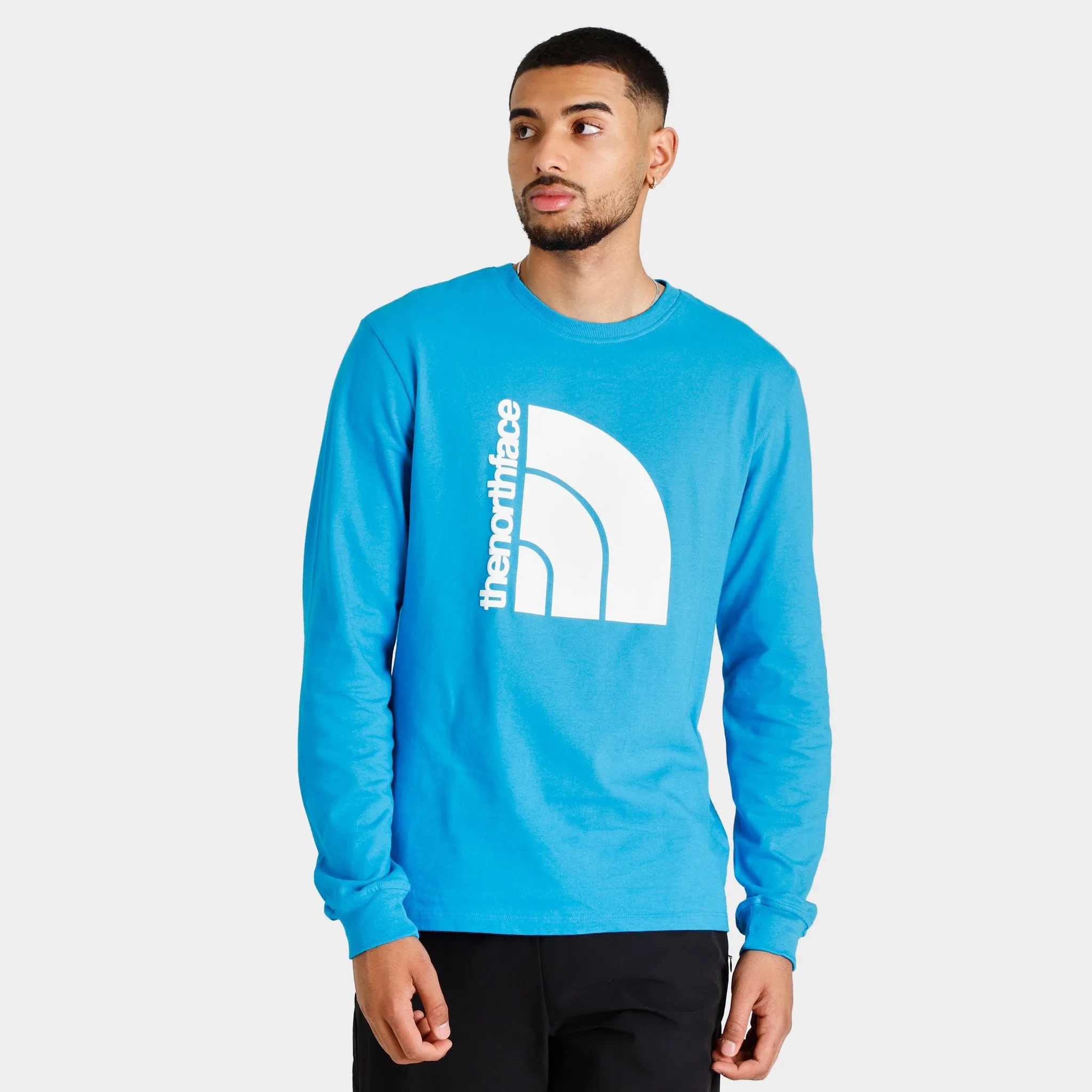 The North Face Coordinates Long-Sleeve T-shirt / Acoustic Blue sold by JD Sports