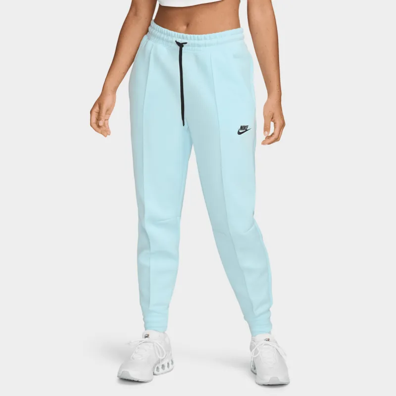 Nike Sportswear Women's Tech Fleece Mid-Rise Joggers Glacier Blue / Black sold by JD Sports