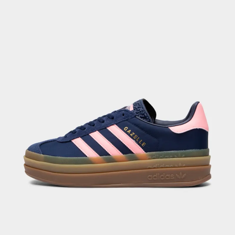 adidas Originals Women's Gazelle Bold Dark Blue / Pink sold by JD Sports
