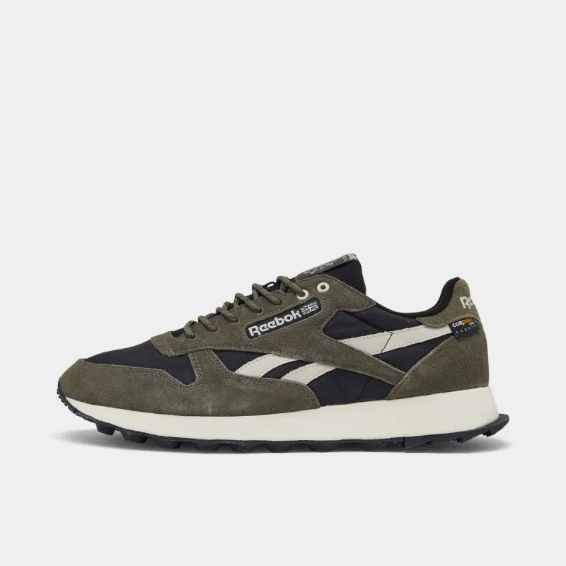 Reebok Classic Leather Core Black / Army Green sold by JD Sports