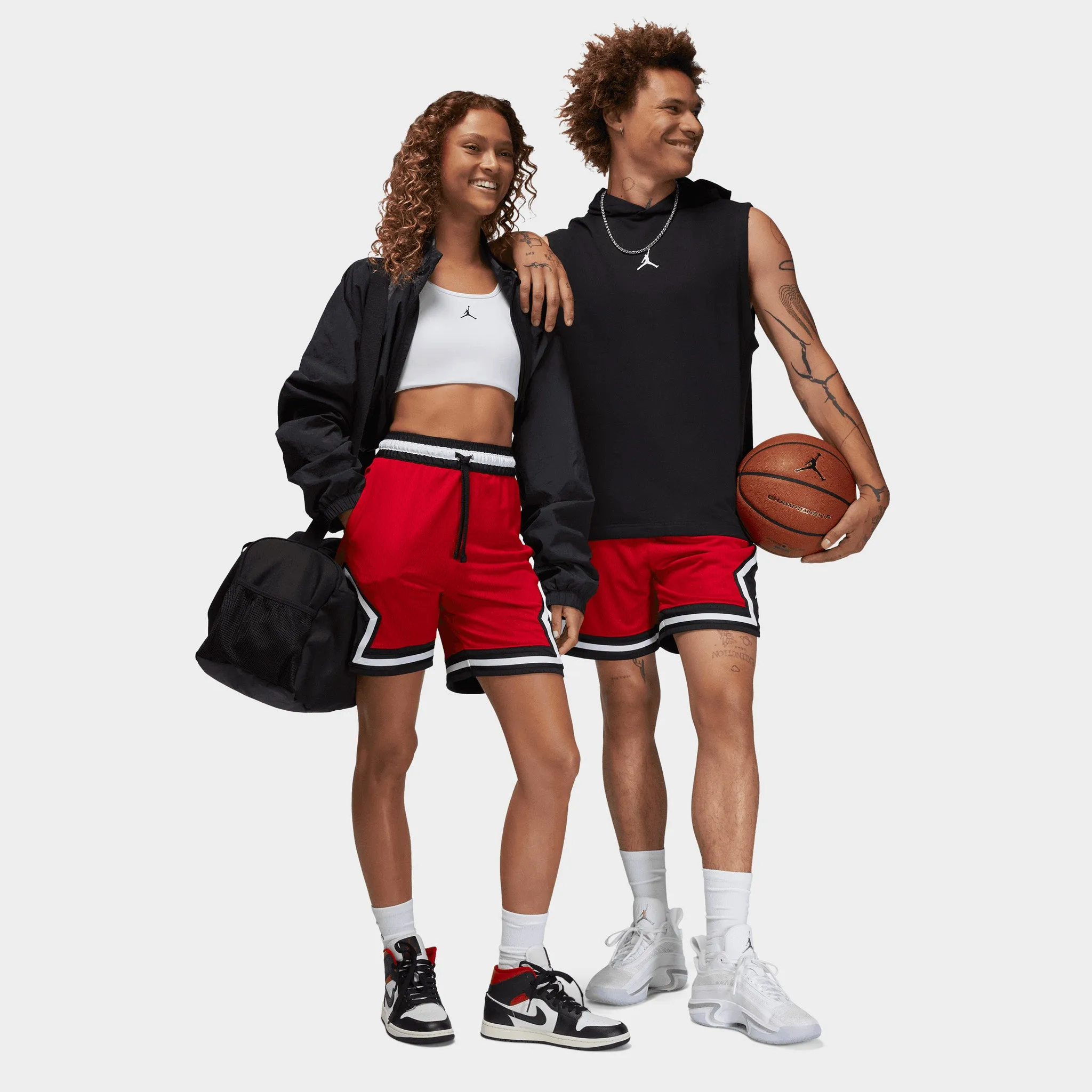 Jordan Dri-FIT Sport Diamond Shorts Gym Red / Black - Gym Red sold by JD Sports product image thumbnail 4