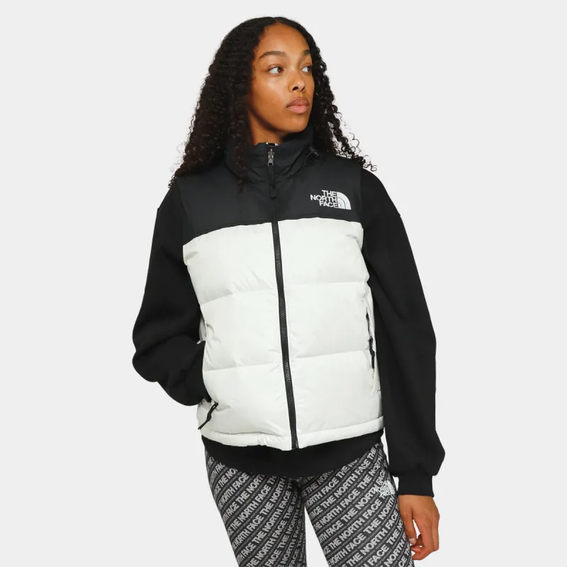 The North Face Women's 1996 Retro Nuptse Vest Gardenia White / Black sold by JD Sports