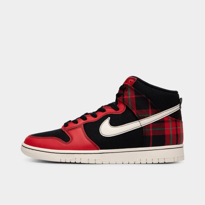 Nike Dunk High Retro SE Black / Pale Ivory - University Red sold by JD Sports