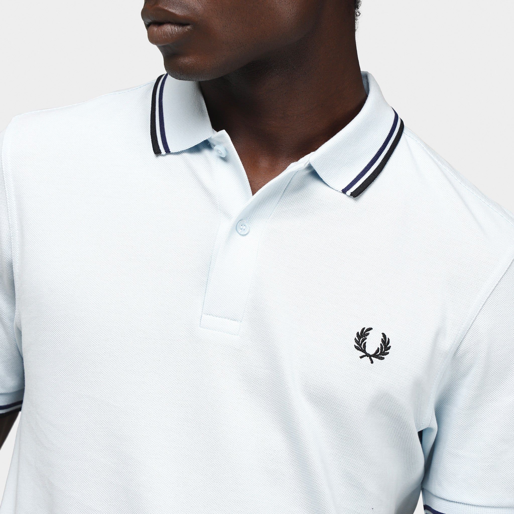 Fred Perry Twin Tipped Polo Shirt / Light Ice sold by JD Sports product image thumbnail 4