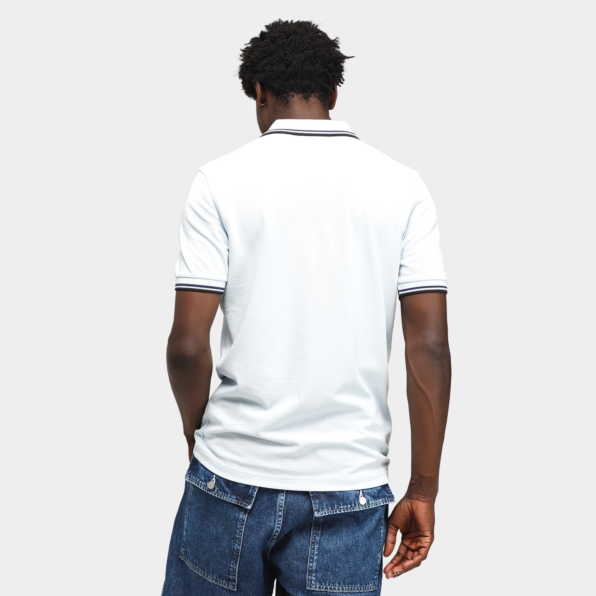 Fred Perry Twin Tipped Polo Shirt / Light Ice sold by JD Sports product image thumbnail 2