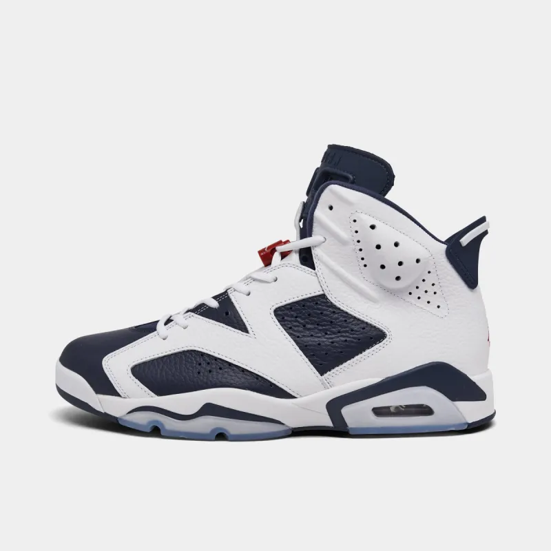 Jordan 6 Retro White / Varsity Red - Midnight Navy sold by JD Sports