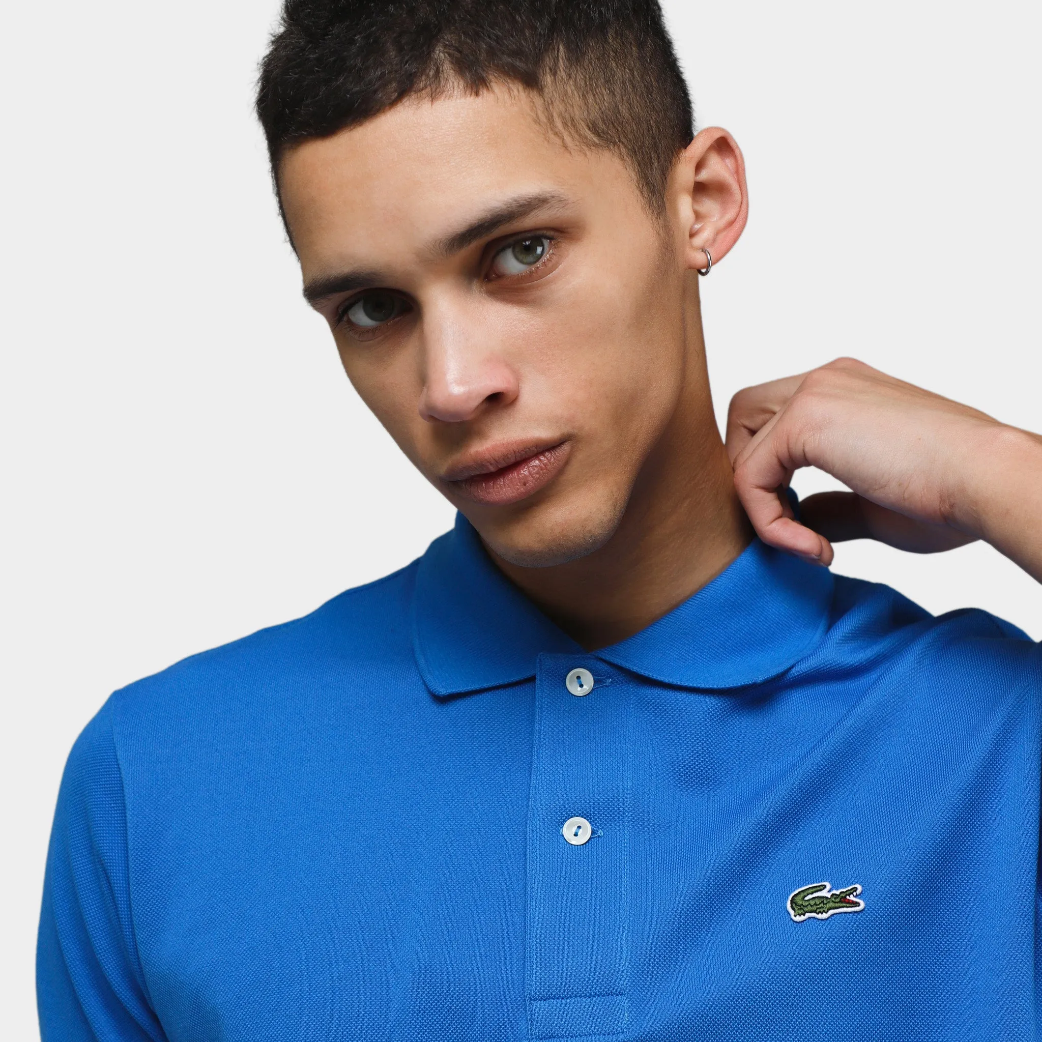 Lacoste Original L.12.12 Petit Pique Cotton Polo Shirt / Blue sold by JD Sports product image thumbnail 2