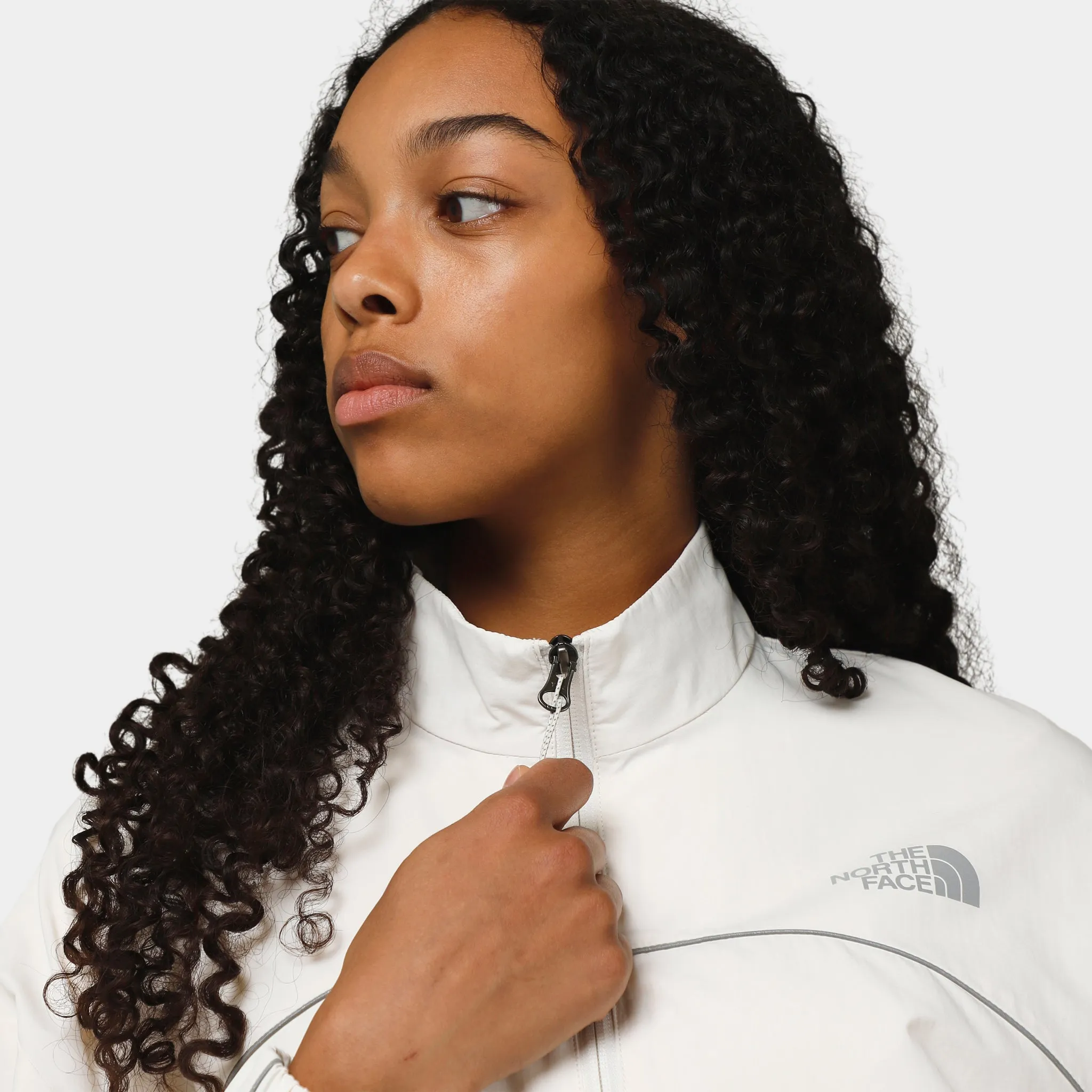 The North Face Women's Tek Piping Wind Jacket / Gardenia White sold by JD Sports product image thumbnail 3