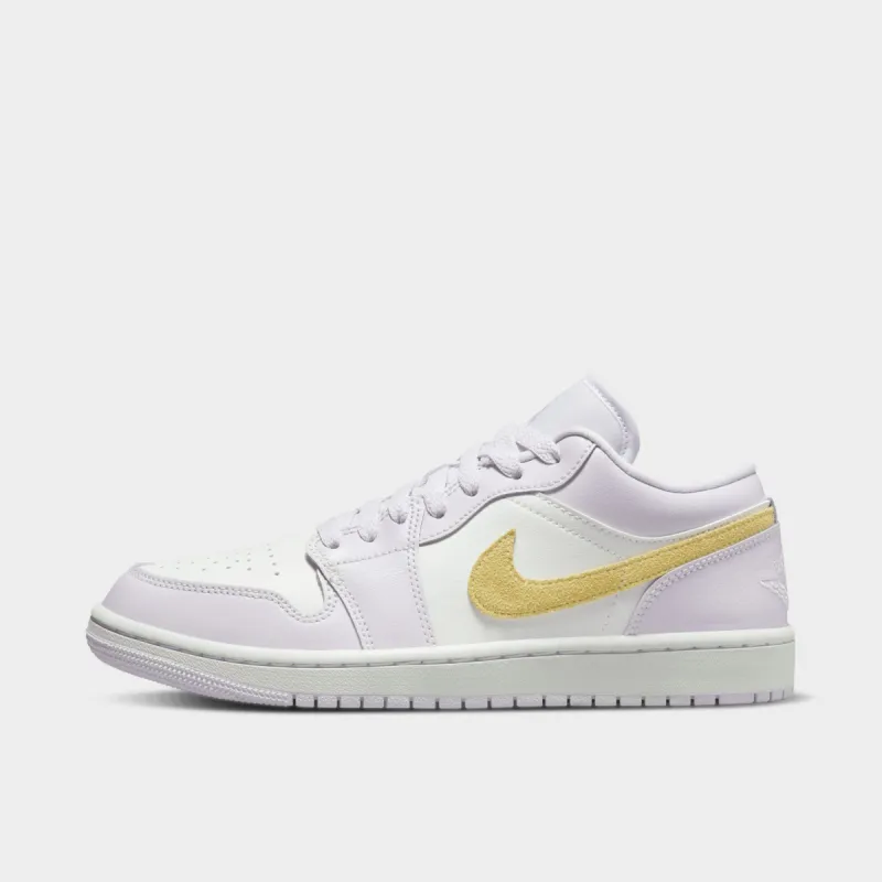 Jordan Women's 1 Low Barely Grape /  Lemon Wash - White sold by JD Sports