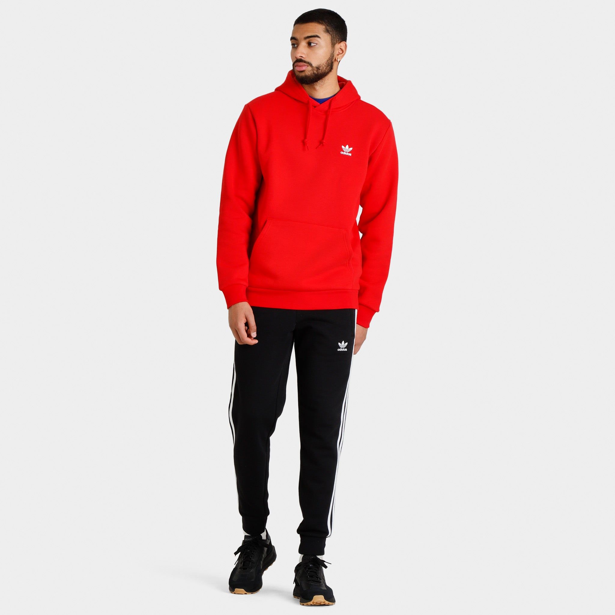 adidas Originals Trefoil Essentials Pullover Hoodie / Better Scarlet sold by JD Sports product image thumbnail 3